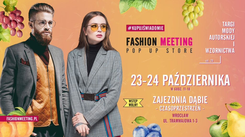 Plakat reklamowy wydarzenia Fashion Meeting.