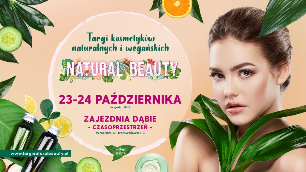 Plakat reklamowy wydarzenia Natural Beauty.