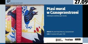 plakat wydarzenia ze zdjęciem muralu