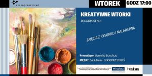 Kreatywne wtorki dla dorosłych - plakat wydarzenia