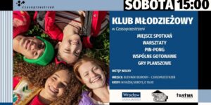 Klub Młodzieżowy w Czasoprzestrzeni - plakat wydarzenia